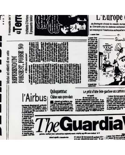 Tessuto Cotone Giornali 50 Cm