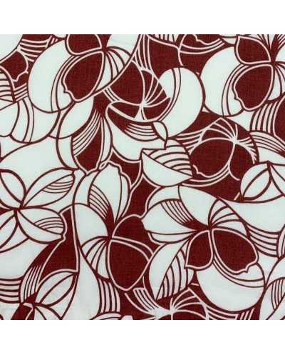 Tessuto Puro Lino Foglie...