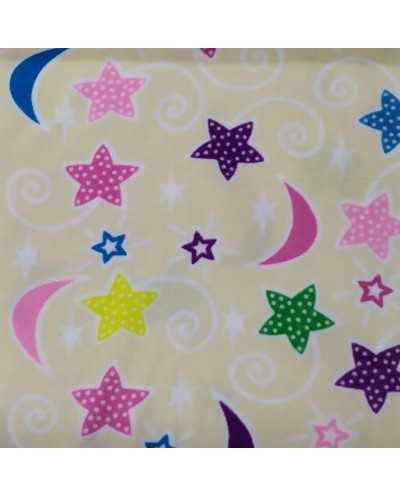 Tessuto Pile Luna Stelle...