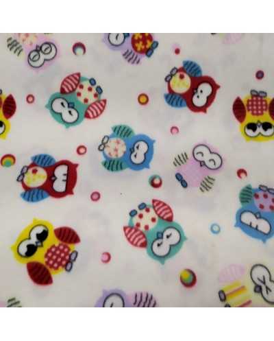 Tessuto Pile Gufetti 50x150 Cm