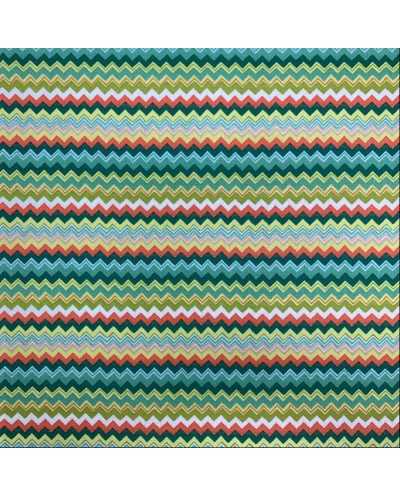 Tessuto Cotone Stampato Zig...