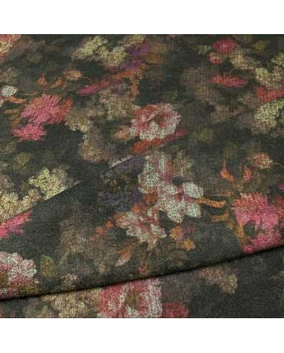 Tessuto Cappotto V Rose 50 Cm