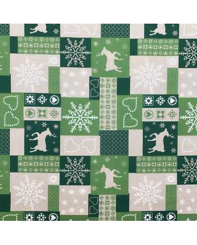 Tessuto Panama Natale...