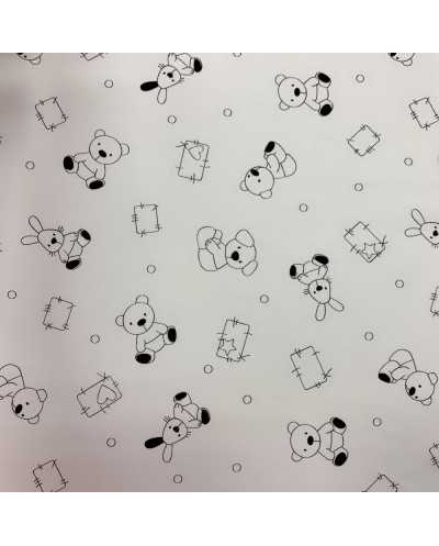 Tessuto Cotone Da Colorare...