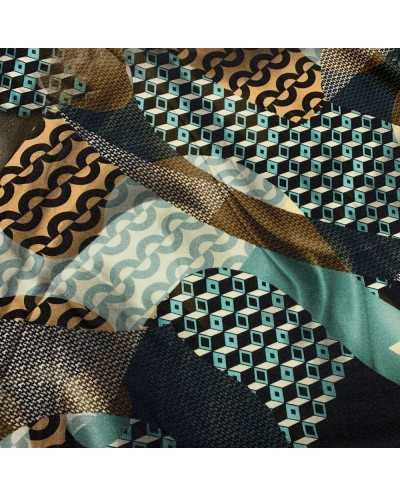 Tessuto Jersey Lana Optical...