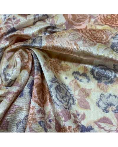 Tessuto Ciniglia Roses 50 Cm
