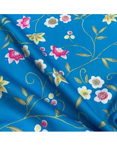 Tessuto Rasatello Turchese...