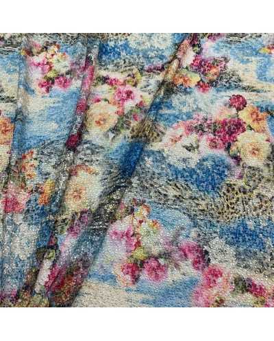 Tessuto Tulle Ricamato...