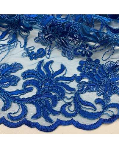 Tessuto Tulle Ricamato...