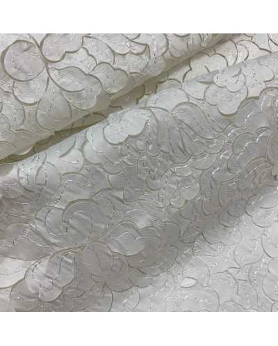 Tessuto Petaloso Latte 50 Cm