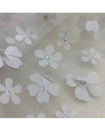 Tessuto Organza Fiorellini...