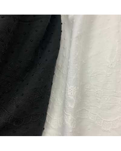 Tessuto Mussola Plumetis...