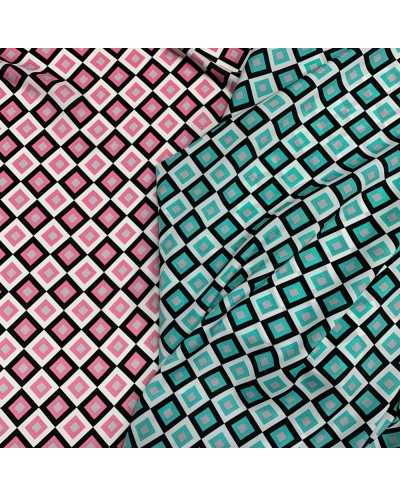 Tessuto Crepe Rombi 50 Cm