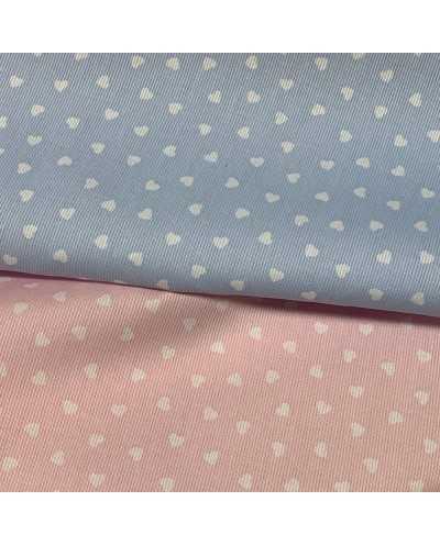 Tessuto Millerighe Cuore...