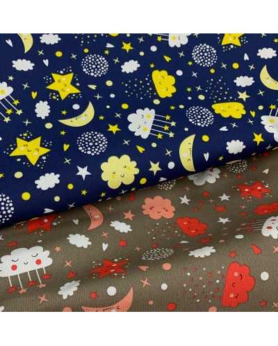 Tessuto Millerighe Luna E...