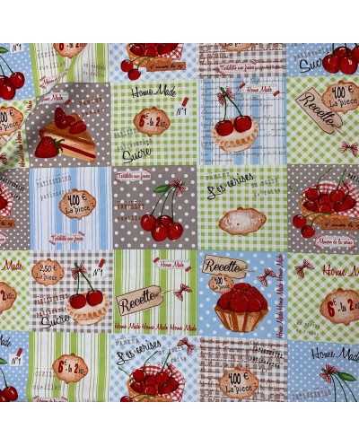 Tessuto Panama Tartellette...