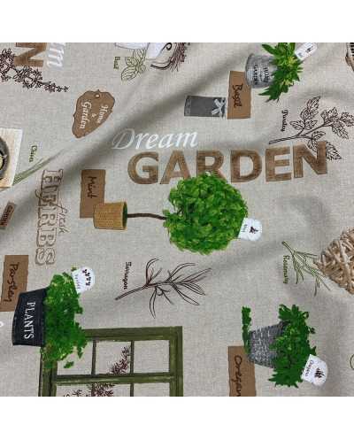 Tessuto Panama Shabby...