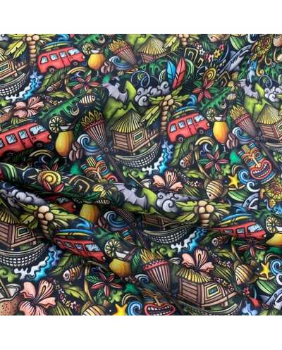 Tessuto Cotone Maschera...