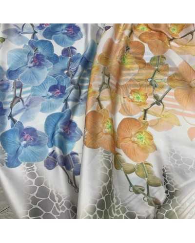 Tessuto Satin Orchidee...