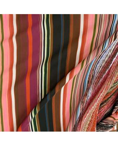 Tessuto Crepe Multirighe...