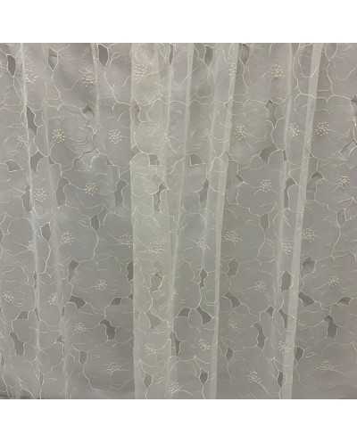 Tessuto Tenda Fiori Laser...