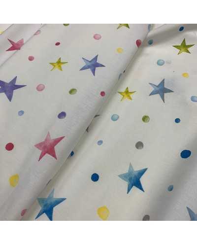 Tessuto Cotone Stelle...