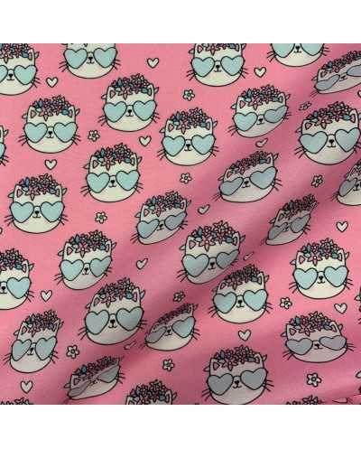 Tessuto Microfibra Gattine...