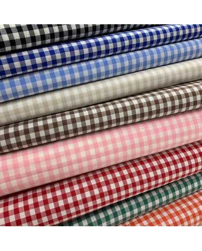 Tessuto Zephir Quadrettino...