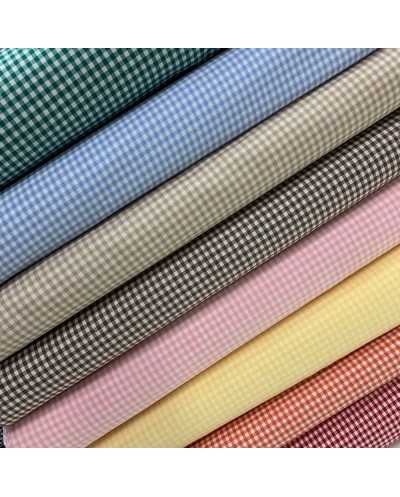 Tessuto Zephir Quadrettino...