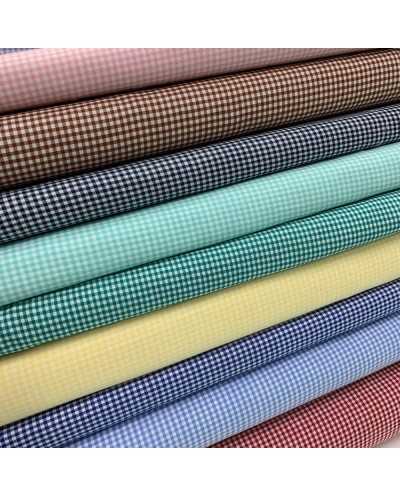 Tessuto Zephir Quadrettino...