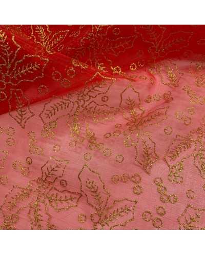 Tessuto Organza Natale...