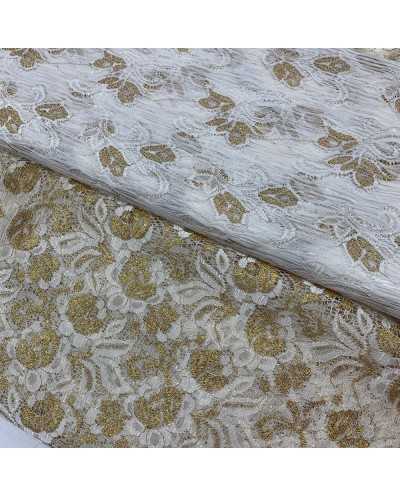 Tessuto Pizzo Lurex 50 Cm