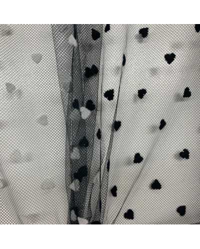 Tessuto Tulle Floccato 50...