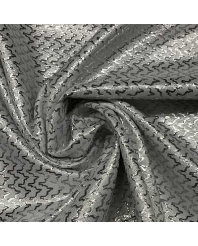 Tessuto Stagnola Argento...