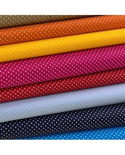Tessuto Cotone Pois Piccolo...