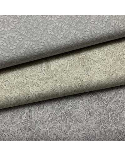 Tessuto Cotone Stampa Pizzo...