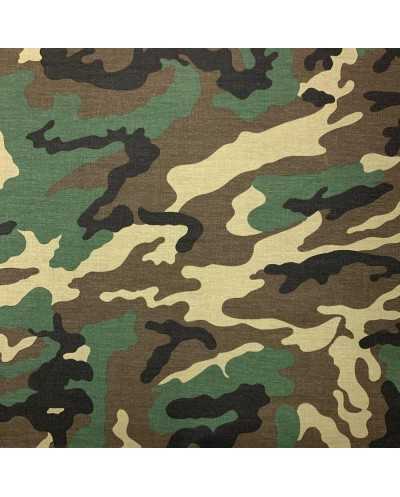 Tessuto Cotone Mimetico...