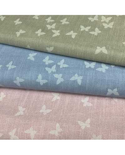 Tessuto Cotone Farfalle 50 Cm