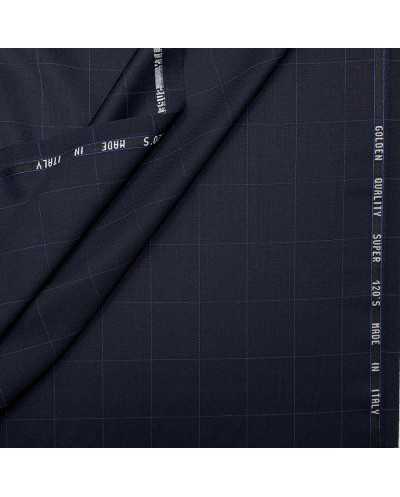 Tessuto Tasmania 120's Blu...