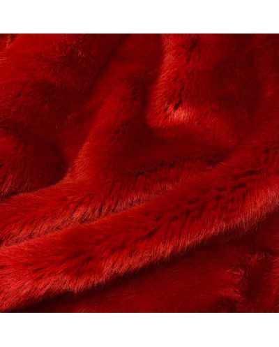 Tessuto Ecopelliccia Rosso...