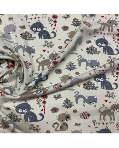 Tessuto Jersey Cotone...