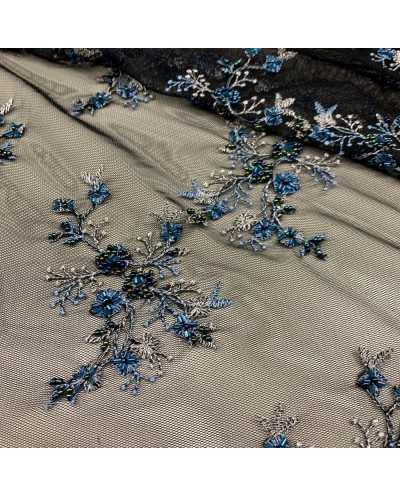 Tessuto Tulle Ricamato...