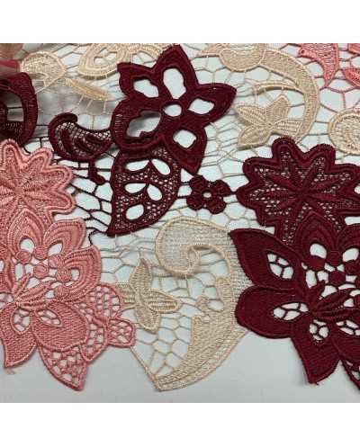 Tessuto Macramè Tre Colori...