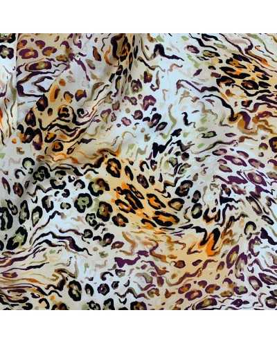 Tessuto Crepe Leo Arancio...