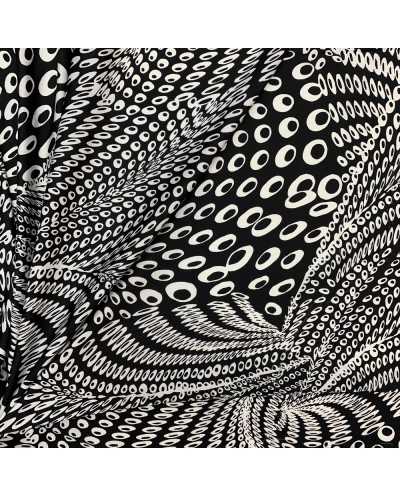 Tessuto Satin Pois Vortice...