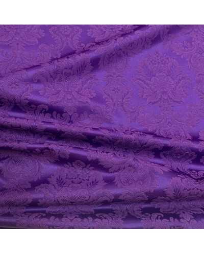 Tessuto Damasco Viola...