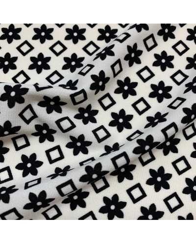 Tessuto Jersey Micro Nero...