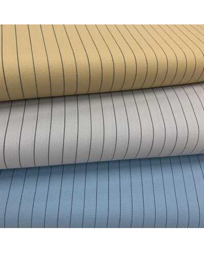 Tessuto Fresco Lana Gessato...