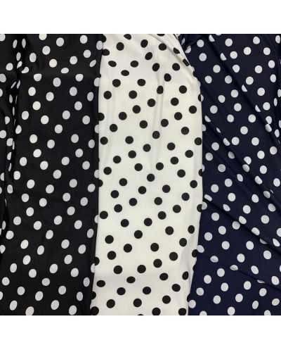 Tessuto Jersey Pois...