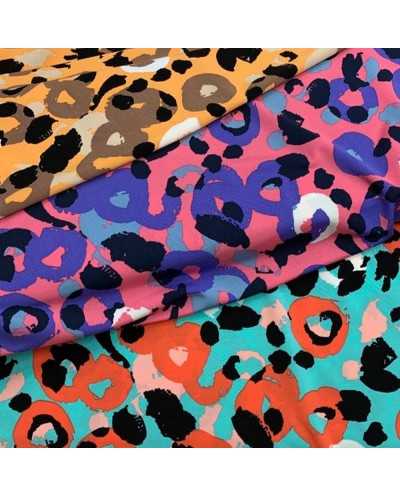 Tessuto Jersey Viscosa Leo...